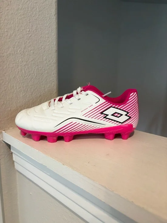 Lotto Kids Girls Roma 700 Soccer Cleats Toddler US 13K Pink White - Picture 6 of 11